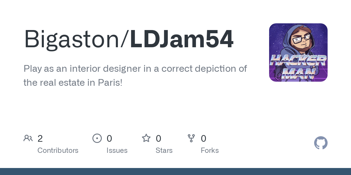 GitHub - Bigaston/LDJam54: Play as an interior designer in a correct depiction of the real estate in Paris!