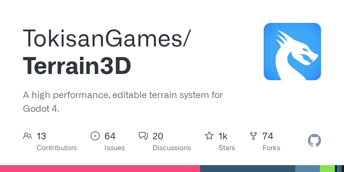 GitHub - TokisanGames/Terrain3D: A high performance, editable terrain system for Godot 4.